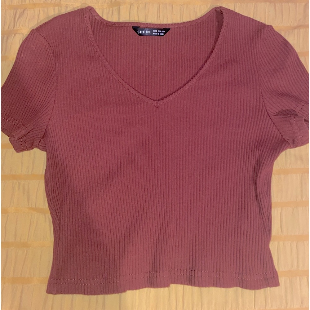 Shein v-neck crop top